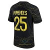 Maglia ufficiale Paris Saint Germain N. MENDES 25 4th Jordan 2022-23 per Uomo